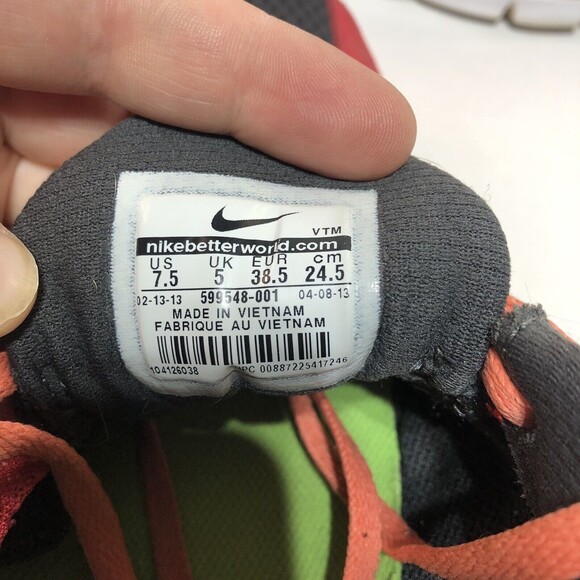 NIKE FLEX EXPERIENCE RN 2 WOMEN'S Running Shoes 599540-001 Sz 7.5 Mesh Upper - Picture 10 of 11